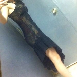 Lace covered retro dress