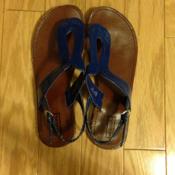 blue sandals