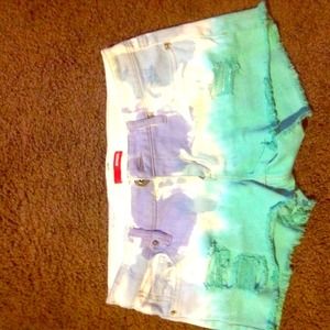 Distressed Tye Dye Shorts