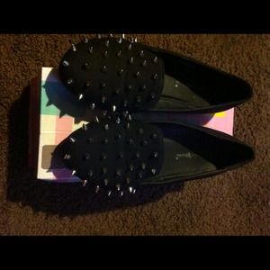 Spike Black Loafers