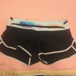 Lululemon running shorts with bag:)