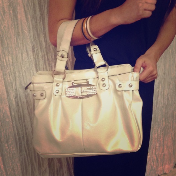Guess ivory purse