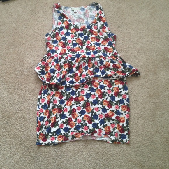 Cotton Stretch Peplum dress