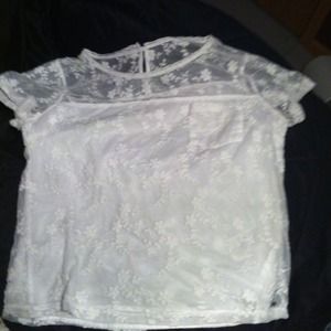 Lace shirts from A&F, Hollister, and Gilly hicks