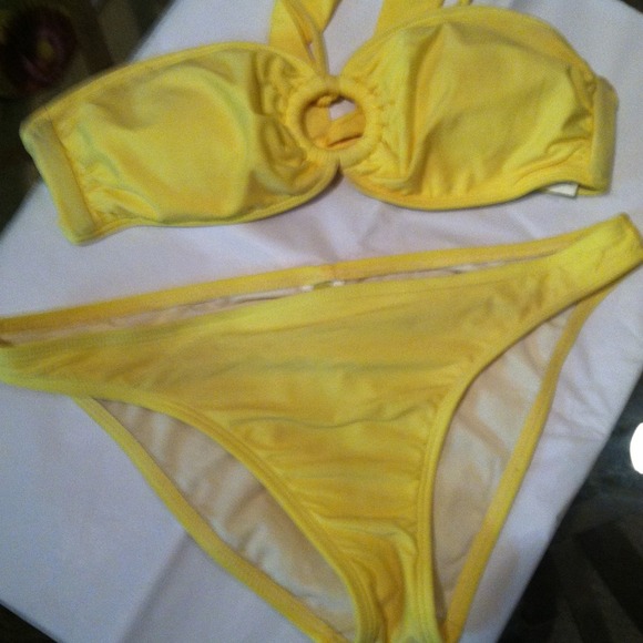 GIANNI BINI BIKINI YELLOW MEDIUM - Picture 1 of 4