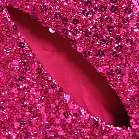 ♻TRADED♻Fuchsia sequence dress - Picture 3 of 4