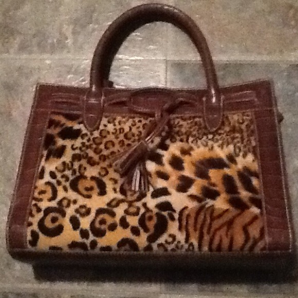 Leopard print purse
