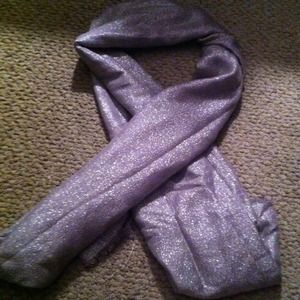 Glittery silver scarf
