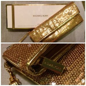 NWT Michael Kors sequin wristlet
