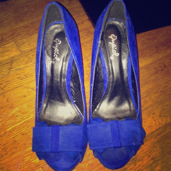 Blue heels!