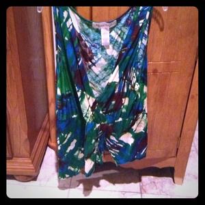 Multi Colored Sleeveless Top!