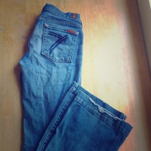 7 for all mankind trouser cut size 29