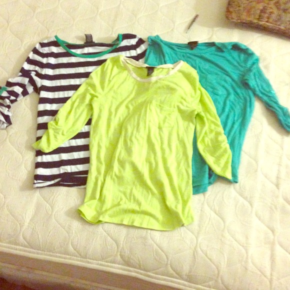 3/4 shirts wit lil pocket