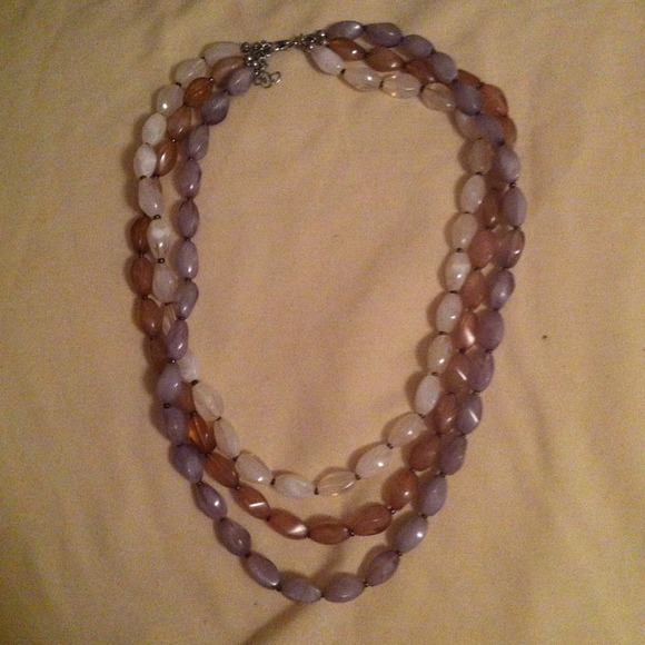 XGiFTEDX16" long three row beaded necklace - Picture 2 of 3