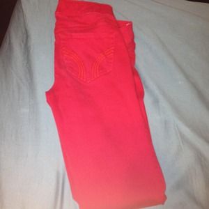 Red Hollister jeans!