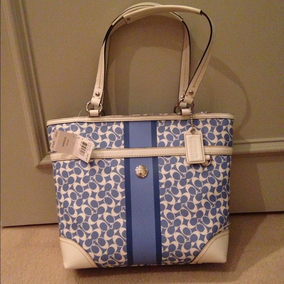 Coach Handbags - Blue Coach Purse/Tote