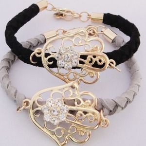 Ivory Hamsa Wound Bracelet