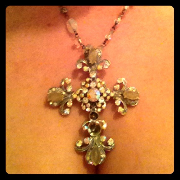 Western cross necklace