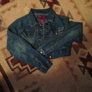 Half blue jean jacket !! Denim baby :)