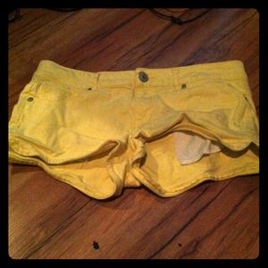 Yellow shorts