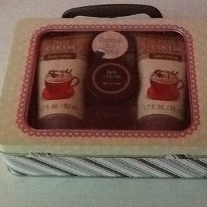 Hot cocoa scented bath set
