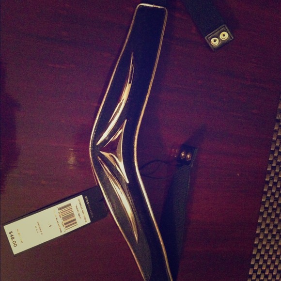 BCBG Metallic Waist Belt
