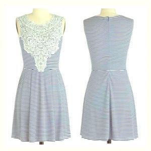 Blue & White Striped Dress