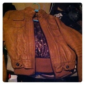 Make a offer!!!:) Leather jacket!!(: NEWW