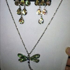 Necklace with matching earrings