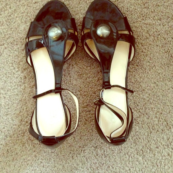 Coach Patent Leather Kitten Heels Size 9