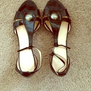 Coach Patent Leather Kitten Heels Size 9