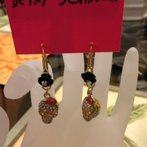 Betsey Johnson French Back Earrings