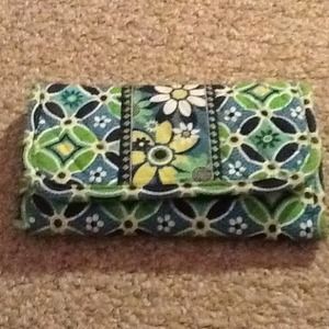 Green and blue Vera Bradley wallet