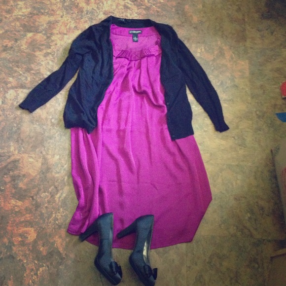 Magenta Lane Bryant shift dress.