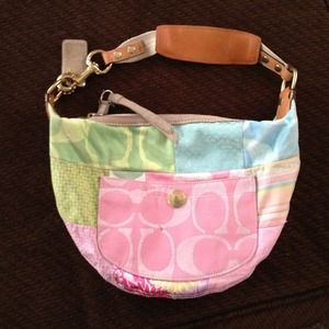 Coach pastel signature bag