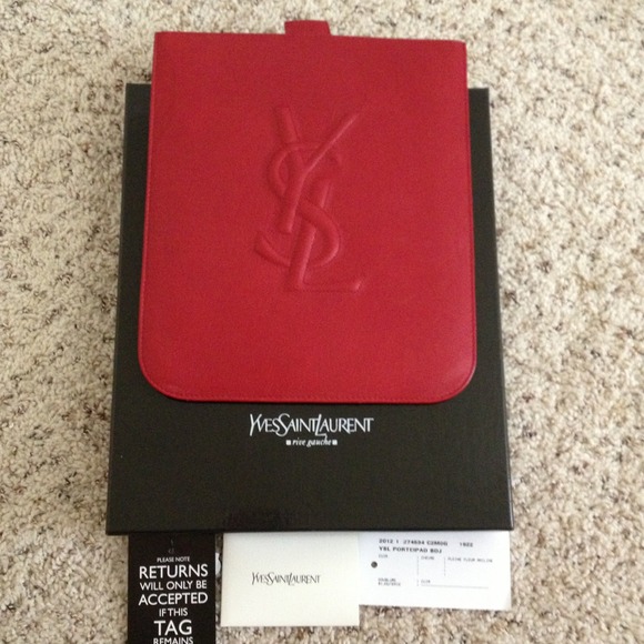 Red YSL IPad Case