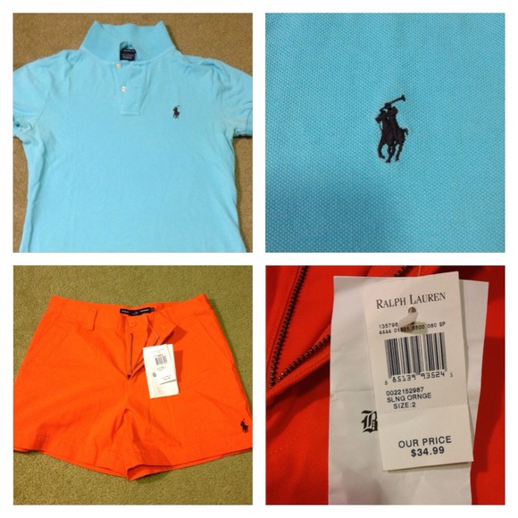 💥SOLD💥Polo preppy shirt and NWT shorts bundle