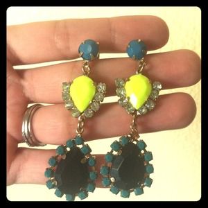 RESERVED: Statement earrings, Booties and tube top