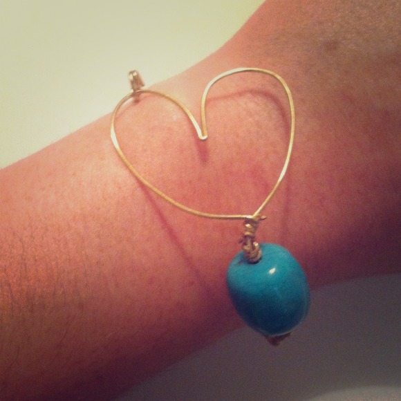 Handmade heart bracelet