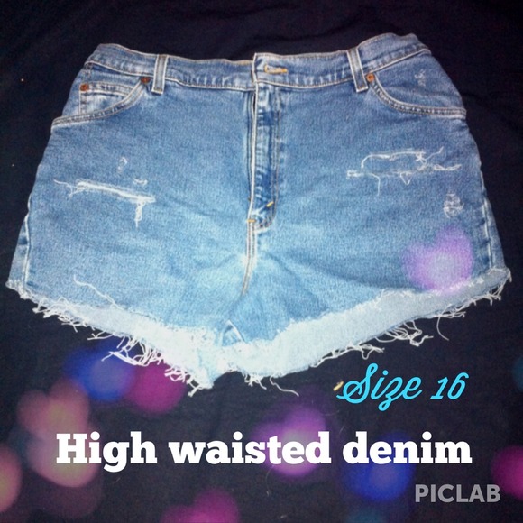 Custom made high waisted shorts