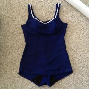 Vintage navy swimsuit for Sandysin