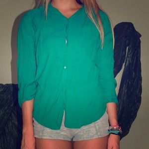 Teal Calvin Klein Top