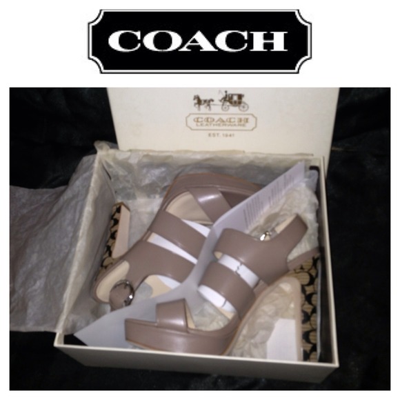 Coach Shoes - ✖SOLD ON EBay✖COACH Leather & Signature Heel