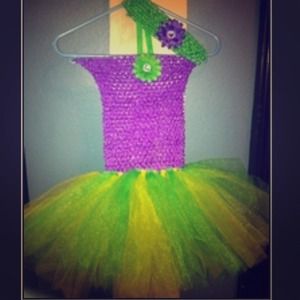Green and purple tutu