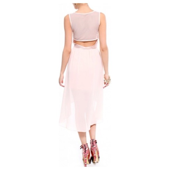 🚫SOLD🚫Pale Pink Cutout Dress