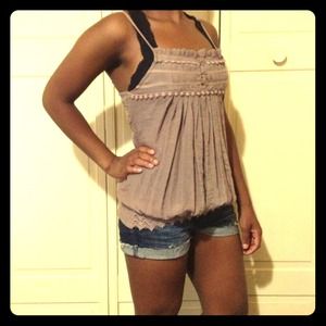 Boho Taupe Tank