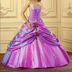 Beautiful purple quincenera dress