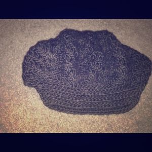Make an offer👍Black crochet hat!