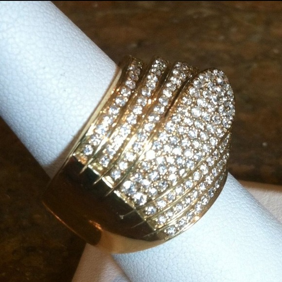 Sonia Bitton 14K YG 2.51CT Diamond Layers Ring - Picture 3 of 4