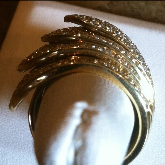 Sonia Bitton 14K YG 2.51CT Diamond Layers Ring - Picture 4 of 4